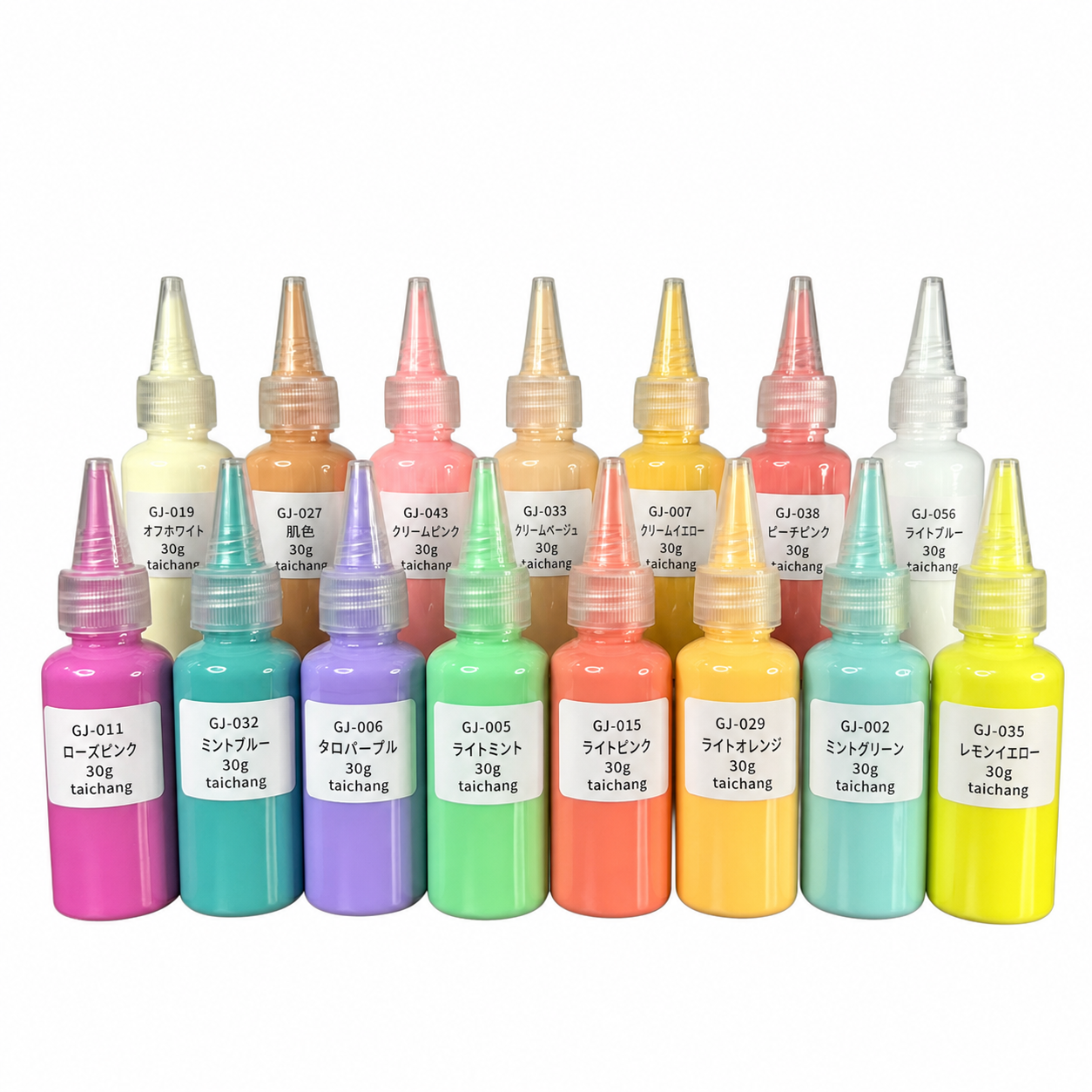 もちもちスクイーズ用 不透明シリコンカラーペースト DIY マカロンクリーム風 AB シリコン専用顔料 30g/1 本 全 200 色展開