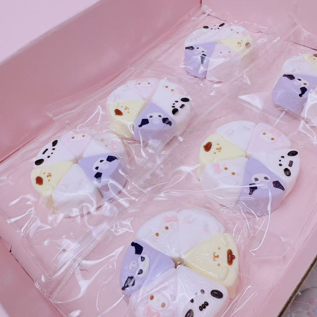 食品グレードのシリコン製--サンリオシリーズ--サンリオ ピザ6個入り