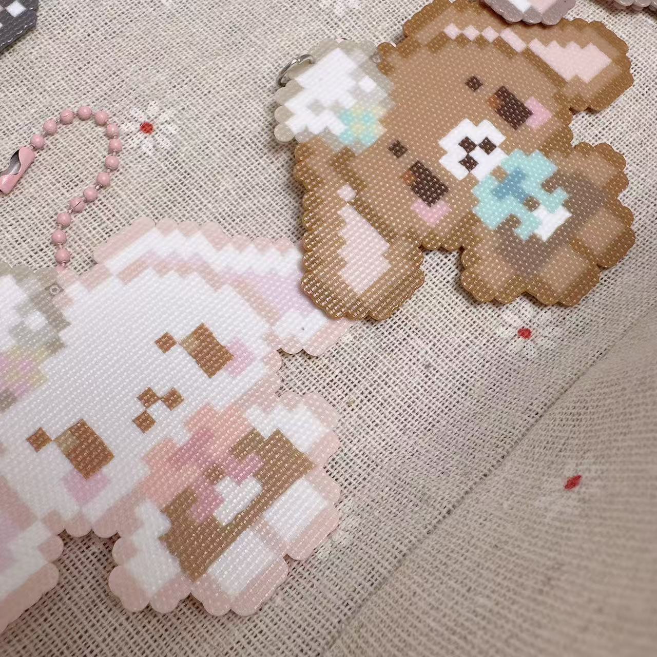 【アイロンビーズ】砂糖うさぎ
