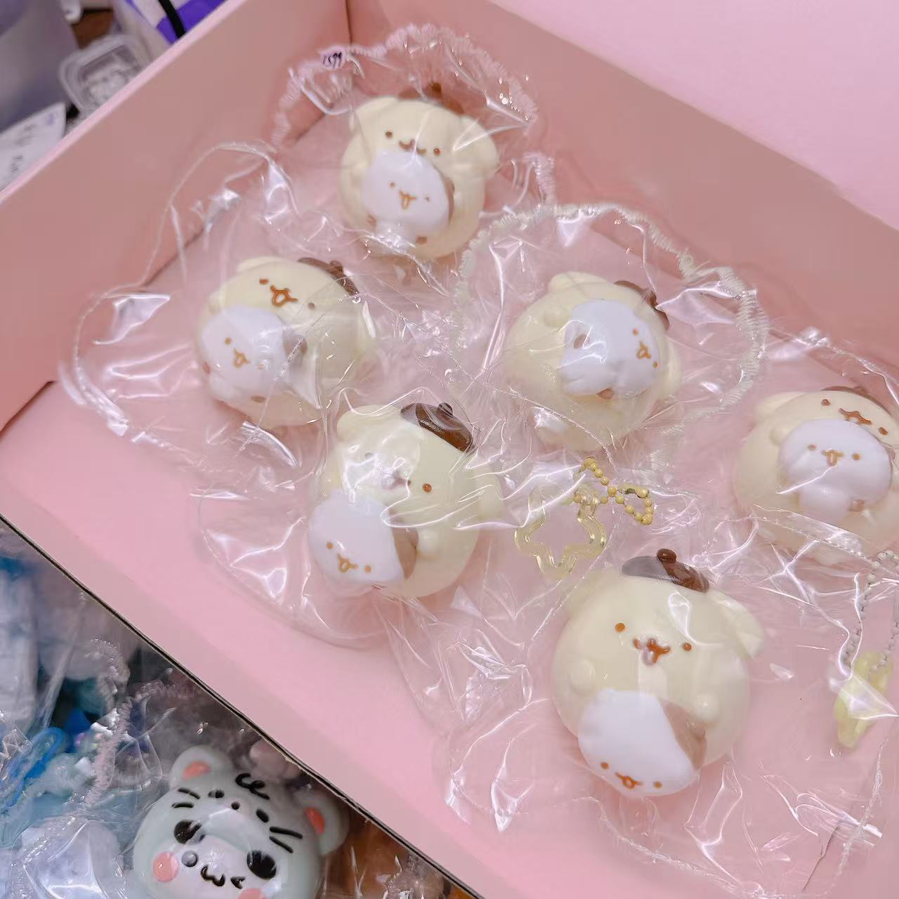 食品グレードのシリコン製--ポンポン犬シリーズ--マフィンプリン犬